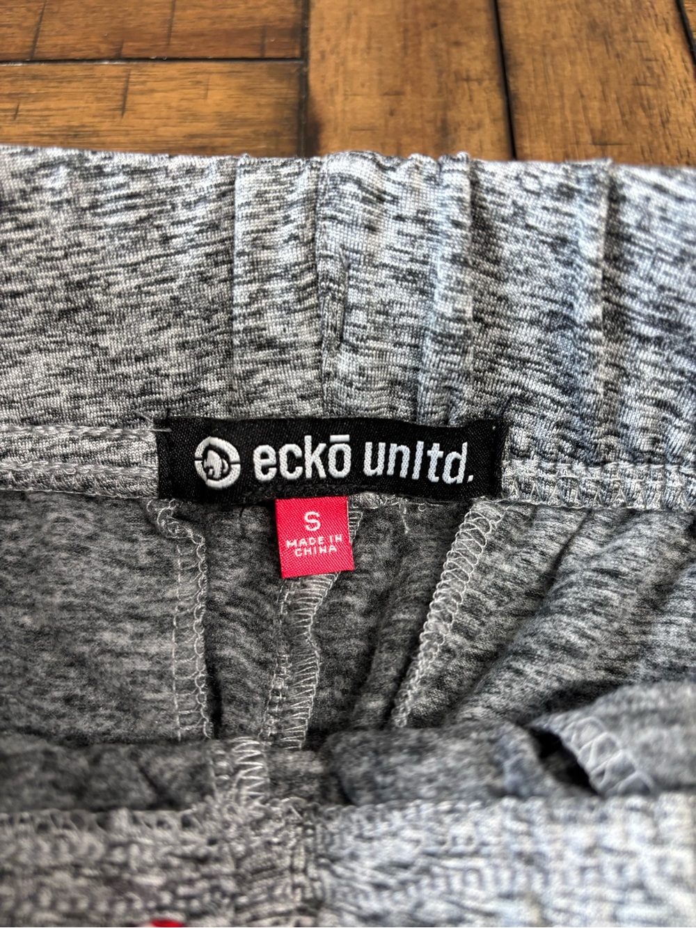 Ecko Unlimited Heather Grey Athletic Drawstring Shorts - Picture 3 of 9